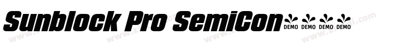 Sunblock Pro SemiCon字体转换